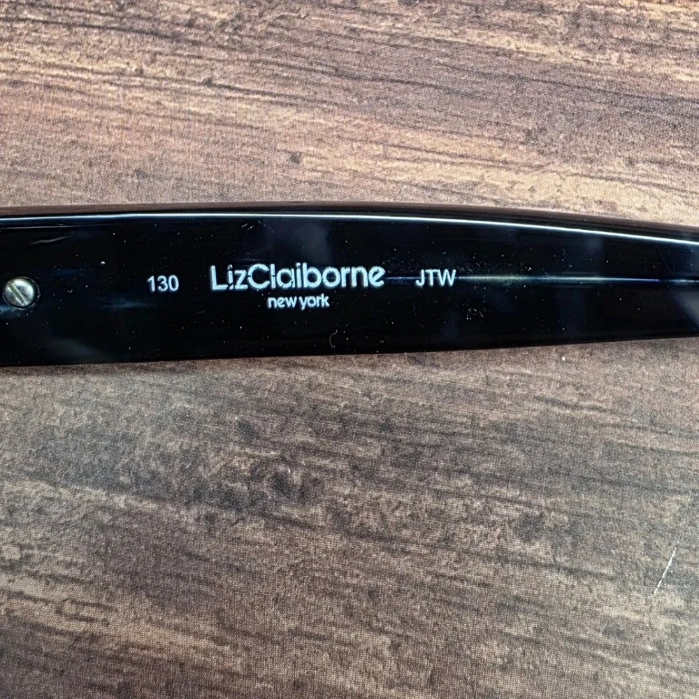 Liz Claiborne L534/S JTW Blue Marble Eyeglasses 55-16-130 Rhinestone Detail